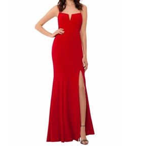 Red gown